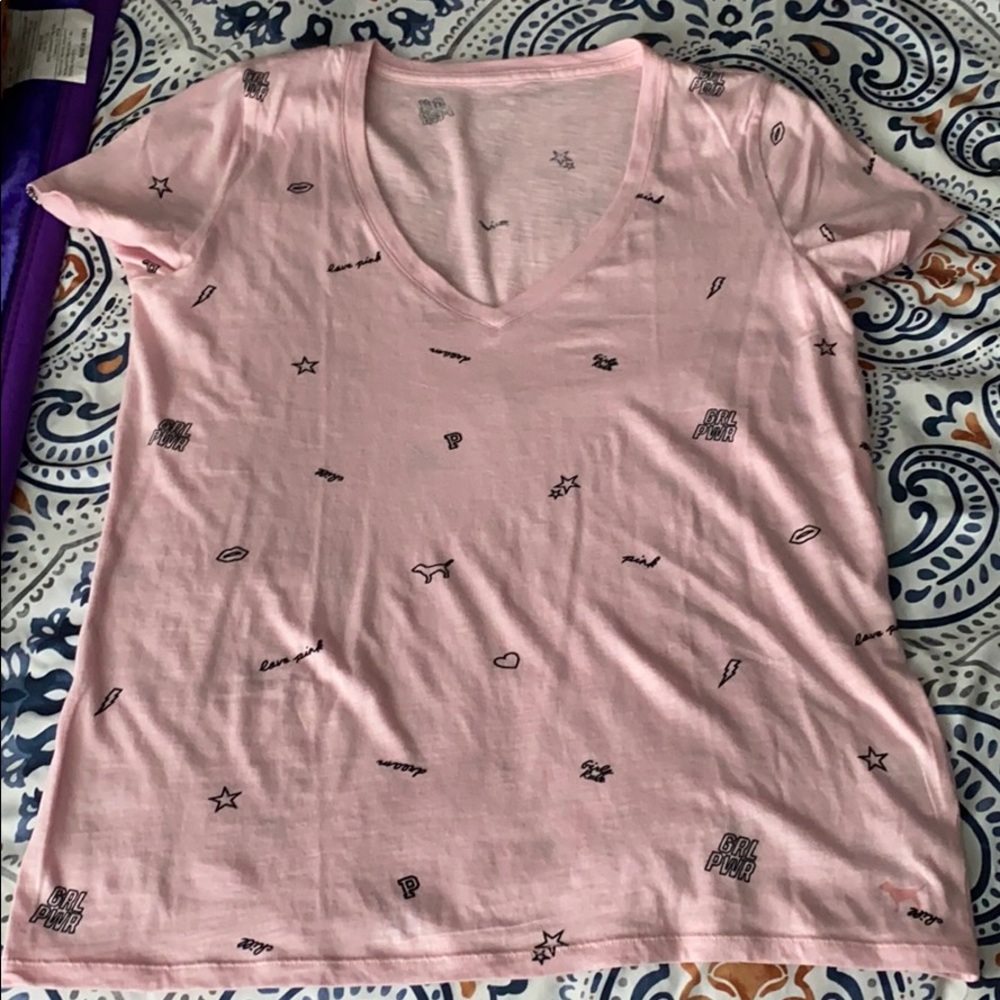 Pink VS short sleeve shirt